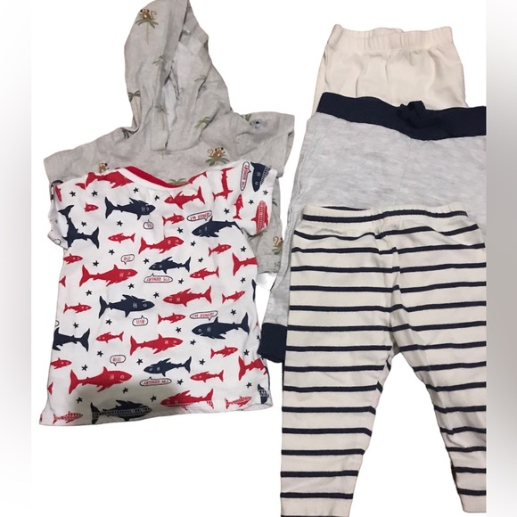 0-3m 5pc bundle tops and bottoms - Picture 1 of 6